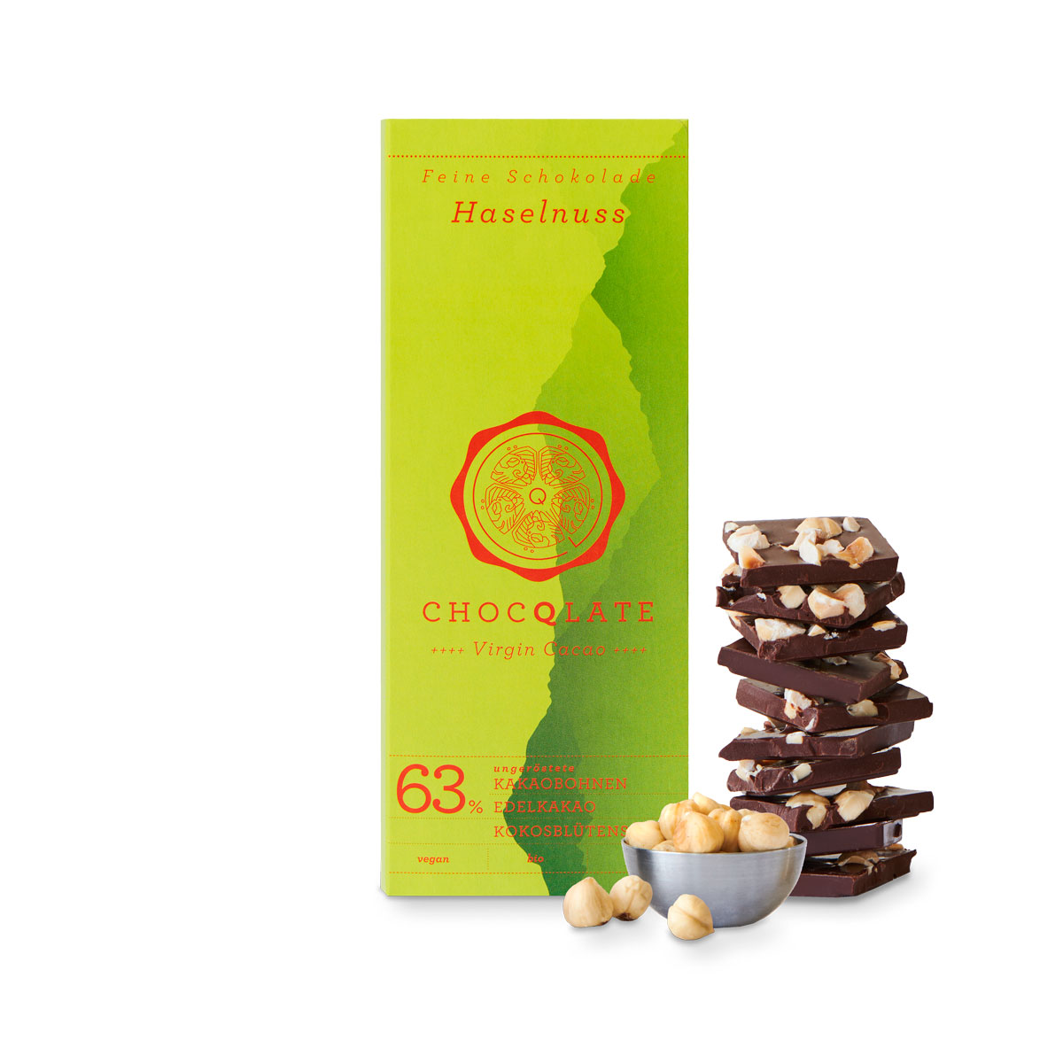 Vegane Bio-Schokolade mit Haselnuss 75g | Carlas Naturwaren